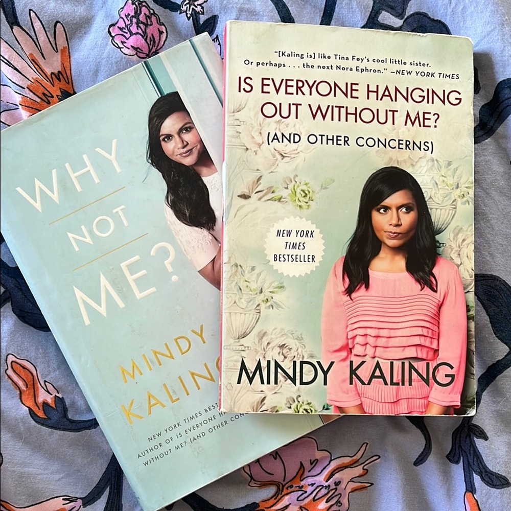 Mindy Kaling Book Set - White and Cream Covers